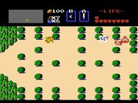 une photo d'Ã©cran de The Legend of Zelda sur Nintendo Nes